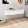 Wall-mounted Drawer Shelf White 88x26x18.5 cm Engineered Wood Colour white Quantity in Package 1 Number of Pieces 