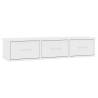 Wall-mounted Drawer Shelf White 88x26x18.5 cm - Stylish Storage