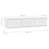 Wall-mounted Drawer Shelf White 88x26x18.5 cm - Stylish Storage