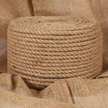 Jute Rope 50m Long & 10mm Thick - Versatile & Durable