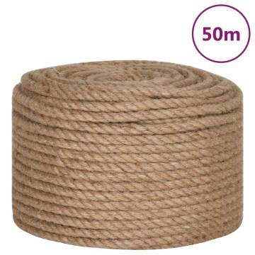 Jute Rope 50m Long & 10mm Thick - Versatile & Durable