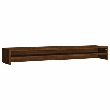 Monitor Stand Brown Oak - Versatile & Stylish 100x24 cm