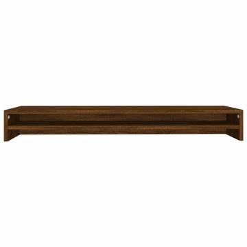 Monitor Stand Brown Oak - Versatile & Stylish 100x24 cm