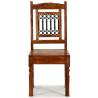 Classic Solid Wood Dining Chairs - 2 Pcs Honey Finish