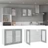 Hanging Glass Cabinet Grey Sonoma 80x31x60 cm Engineered Wood Colour grey sonoma Quantity in Package 1 Model 1x hanging glass cabinet (2 doors) 80 cm Number of 