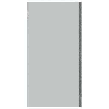 Hanging Glass Cabinet Grey Sonoma 80x31x60 cm | HipoMarket UK