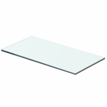 Clear Glass Shelf Panel 40x15 cm - Durable & Stylish Display