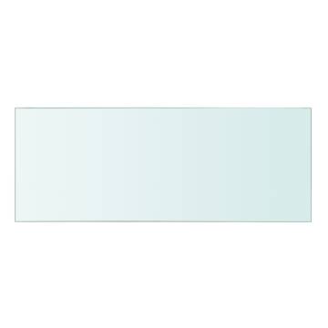 Clear Glass Shelf Panel 40x15 cm - Durable & Stylish Display