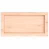 Untreated Solid Wood Bathroom Countertop 60x30 cm | HipoMarket