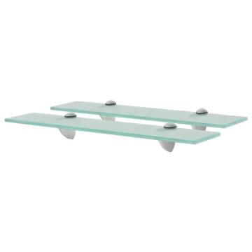 Floating Shelves 2 pcs Glass 50x20 cm - Stylish & Functional