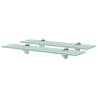 Floating Shelves 2 pcs Glass 50x20 cm 8 mm Colour transparent Size 50 x 20 cm Quantity in Package 2 Number of Pieces 1 