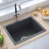 Handmade Kitchen Sink Black Stainless Steel Colour black Size 44 x 34 x 20 cm 