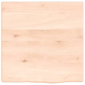 Untreated Solid Wood Bathroom Countertop 40x40 cm | HipoMarket