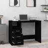 Stylish Black Desk with Drawers - 102x50 cm | HipoMarket