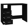 Stylish Black Desk with Drawers - 102x50 cm | HipoMarket