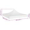 Party Tent Roof 2x2m White - Durable & UV Resistant