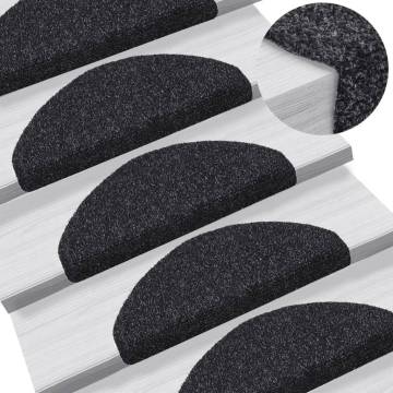 Self-Adhesive Stair Mats 5 pcs Black - Protect & Decorate