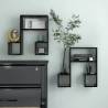 Wall Shelf 2 pcs Black 50x15x50 cm Engineered Wood Colour black Quantity in Package 2 Number of Pieces 1 