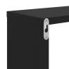 Stylish Black Wall Shelf Set - 50x15x50 cm | HipoMarket