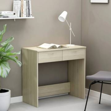 Desk Sonoma Oak 80x40x75 cm - Modern Engineered Wood Design