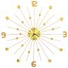 Stunning Golden Metal Wall Clock - 70 cm | Hipo Market