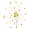 Stunning Golden Metal Wall Clock - 70 cm | Hipo Market