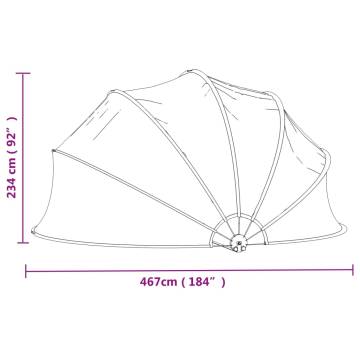 Pool Dome Round 467x234 cm PVC | Shelter for Your Pool