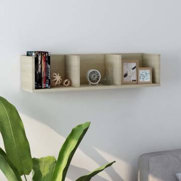 CD Wall Shelf Sonoma Oak - Stylish & Practical Storage Solution