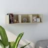 CD Wall Shelf Sonoma Oak 75x18x18 cm Engineered Wood Colour sonoma oak Quantity in Package 1 Number of Pieces 