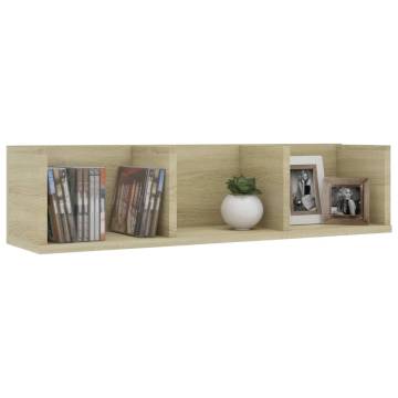 CD Wall Shelf Sonoma Oak - Stylish & Practical Storage Solution