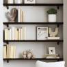 Wall Shelf Dark Brown 80x20x2 cm | Treated Solid Wood Oak