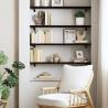 Wall Shelf Dark Brown 80x20x2 cm | Treated Solid Wood Oak