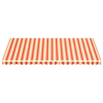 Replacement Awning Fabric Yellow & Orange 6x3.5m