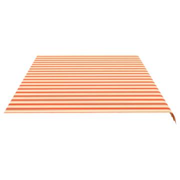 Replacement Awning Fabric Yellow & Orange 6x3.5m