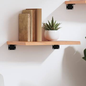 Wall Shelf Light Brown Solid Oak - 40x20x2 cm | Hipomarket