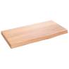 Wall Shelf Light Brown Solid Oak - 40x20x2 cm | Hipomarket