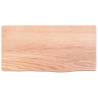 Wall Shelf Light Brown Solid Oak - 40x20x2 cm | Hipomarket