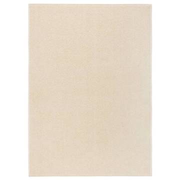 Cream Short Pile Rug 120x170 cm for Elegant Living Spaces