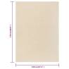 Cream Short Pile Rug 120x170 cm for Elegant Living Spaces