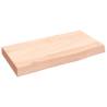 Wall Shelf 40x20x4 cm Untreated Solid Wood Oak Colour natural Size 40 x 20 x 4 cm Quantity in Package 1 Number of Pieces 