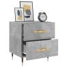 Modern Concrete Grey Bedside Cabinet - Stylish Storage Solution