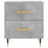 Modern Concrete Grey Bedside Cabinet - Stylish Storage Solution