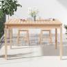 Garden Table 121x82.5cm - Solid Pine Wood for Outdoor Use