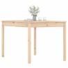 Garden Table 121x82.5cm - Solid Pine Wood for Outdoor Use