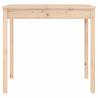 Garden Table 121x82.5cm - Solid Pine Wood for Outdoor Use