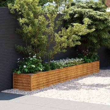 Garden Raised Bed 386x50x36 cm Corten Steel | Durable & Stylish