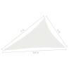 Sunshade Sail 4x5x6.8m - 160 g/m² White HDPE for Outdoor Use