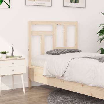 Stylish Solid Wood Pine Bed Headboard | 80.5x4x100 cm