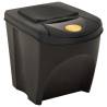 Stackable Dustbins 4 pcs Anthracite 100 L - Convenient & Hygienic