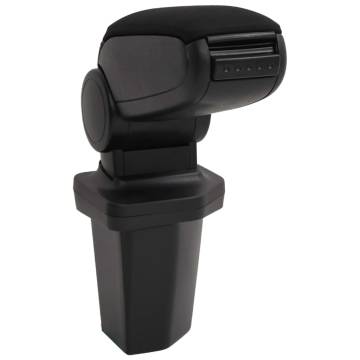 Car Armrest Black | Adjustable Storage | 15x32x(40-52) cm